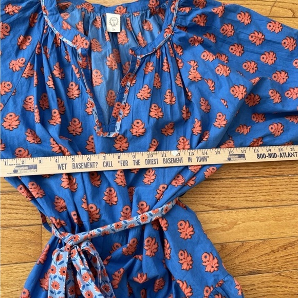 Printfresh Blue and Orange Floral Mini Dress - Picture 7 of 8